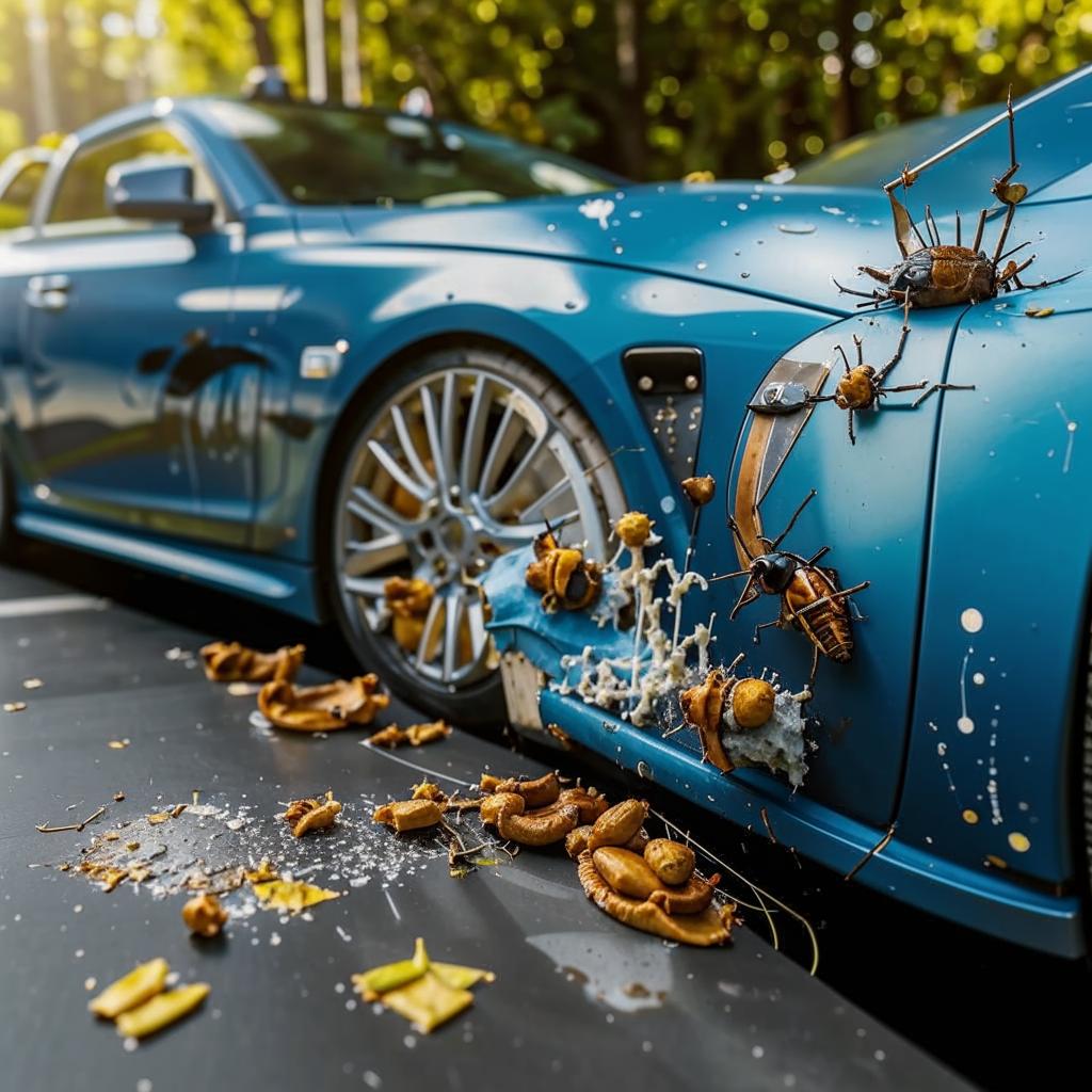 Удалители следов насекомых с кузова автомобиля: эффективные средства